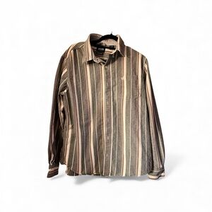 Chaps Men's Multicolor Striped Button-Down Shirt XL